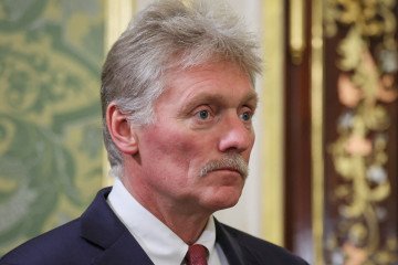 Kremlin spokesman Dmitry Peskov attends a meeting of Russia's President with his Tanzania's counterpart at the Kremlin in Moscow on June 3, 2026. (Source: Getty Images)