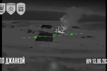 Damage at the Russian-controlled Dzhankoi checkpoint following Ukrainian drone strikes on June 13, 2026. (Source: 1st Separate Assault Regiment video screenshot) Damage at the Russian-controlled Dzhankoi checkpoint following Ukrainian drone strikes on June 13, 2026. (Source: 1st Separate Assault Regiment video screenshot)