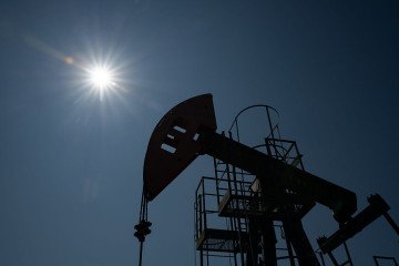 Oil pumping units are seen as the results of the first quarter of 2025, 8.3 million tons of oil were produced in the Republic of Tatarstan, in Russia, on July 14, 2025. (Source: Getty Images)