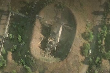 The footage shows the result of Ukrainian attack onthe Kamensky Combine in Russia’s Rostov region. (Source: General Staff)