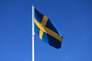 The national flag of Sweden. (Source: Getty Images)