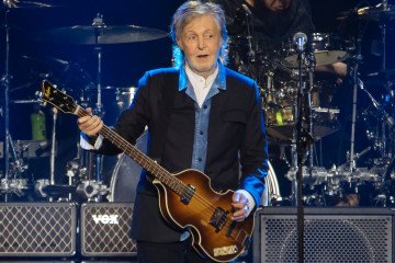 Sir Paul McCartney performs during a concert at Estadio BBVA on November 8, 2024 in Monterrey, Mexico. (Source: Getty Images)