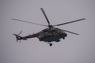 Russian military helicopter takes part in search operations over the Black Sea near Sochi, Russia, on December 27, 2016. Illustrative photo. (Source: Getty Images) Russian military helicopter takes part in search operations over the Black Sea near Sochi, Russia, on December 27, 2016. Illustrative photo. (Source: Getty Images)