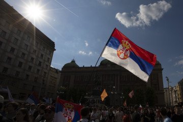 Flag of Serbia. (Source: Getty Images)