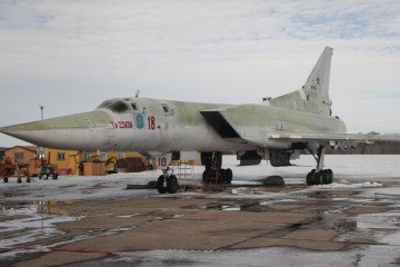 Russian Tu-22M3 long-range strategic bomber. Russian Tu-22M3 long-range strategic bomber.