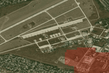 Satellite imagery of the Taganrog-Central military airfield in Russia’s Rostov region, which was targeted during the September 12 Ukrainian drone attack. Satellite imagery of the Taganrog-Central military airfield in Russia’s Rostov region, which was targeted during the September 12 Ukrainian drone attack.