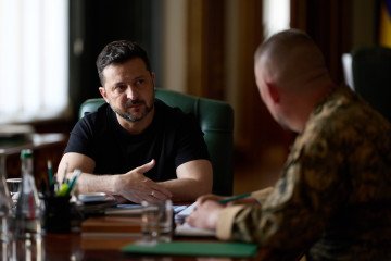 Ukrainian President Volodymyr Zelenskyy during a meeting with Brigadier General of the Armed Forces of Ukraine, Pavlo Palisa, August 3, 2026. Ukrainian President Volodymyr Zelenskyy during a meeting with Brigadier General of the Armed Forces of Ukraine, Pavlo Palisa, August 3, 2026.
