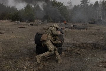 UK Delivers $1B to Ukraine Defense Under ERA Initiative Using Frozen Russian Assets A Ukrainian recruit completes basic military training at the Ukrainian Ground Forces training center, in an undisclosed location on March 25, 2026. (Source: Getty Images)
