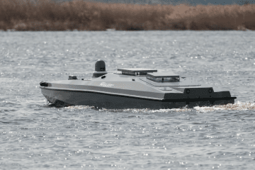 A Ukrainian Magura-class unmanned surface vessel during trials. (Photo: open source)