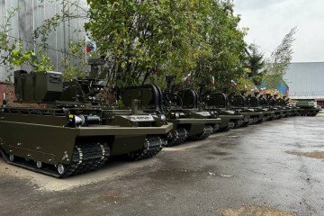 Illustrative image. A batch of Russian Courier UGVs. (Photo: open source)