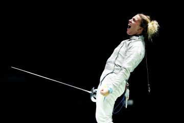 Olha Kharlan Ukrainian fencer