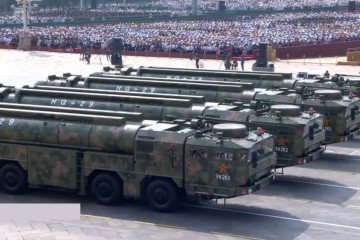 HQ-29 missile defense system launcher during a military parade in Beijing. (Source: Chinese media)