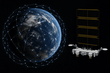 Illustration of Russia's planned Rassvet satellite internet constellation and one of its satellite designs. (Photo: Open source) Illustration of Russia's planned Rassvet satellite internet constellation and one of its satellite designs. (Photo: Open source)