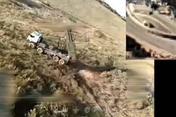 Drone footage captures Russia's Sarma MLRS moments before it was struck by a Ukrainian attack drone during fighting in the Donetsk region. (Source: Azov 1st Corps) Drone footage captures Russia's Sarma MLRS moments before it was struck by a Ukrainian attack drone during fighting in the Donetsk region. (Source: Azov 1st Corps)