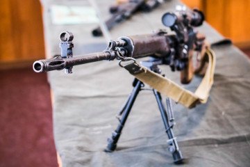 An SVD sniper rifle during a Russian National Guard sniper training exercise in Moscow, Russia, February 7, 2018. (Source: Getty Images)