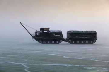 Ukraine Turns Rare Russian Arctic “Vityaz” Vehicle Into Fireball in Black Sea Night Raid