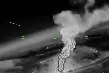 Thermal drone footage shows a Ukrainian strike on a Russian energy infrastructure facility. (Source: Commander of the Unmanned Systems Forces (SBS) Robert “Madyar” Brovdi)