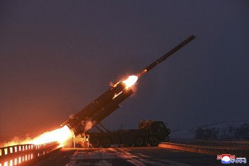 North Korea conducts a long-range strategic cruise missile launch drill in the West Sea, December 28, 2025. Illustrative photo. (Source: Getty Images)