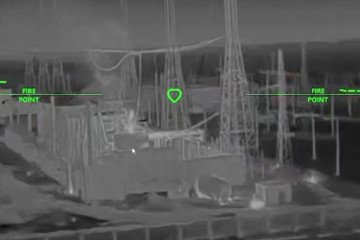 A Ukrainian drone targets an electrical substation in Russian-occupied territory. (Source: Robert Brovdi/Telegram) A Ukrainian drone targets an electrical substation in Russian-occupied territory. (Source: Robert Brovdi/Telegram)