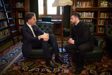 Ukrainian President Volodymyr Zelenskyy meeting with NATO Chief Mark Rutte, March 18, 2026. (Source: Volodymyr Zelenskyy)