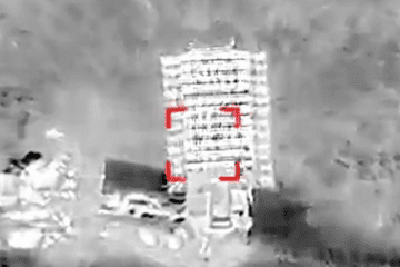 A Russian Nebo-M long-range radar system targeted by a Ukrainian RAM-2X drone near the Millerovo airfield in Russia’s Rostov region. (Source: 429th Achilles Unmanned Systems Brigade)