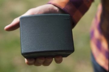 Ukraine's SHTORM-UA directional anti-personnel mine during testing in May 2026. (Source: Skylab video screenshot) Ukraine's SHTORM-UA directional anti-personnel mine during testing in May 2026. (Source: Skylab video screenshot)