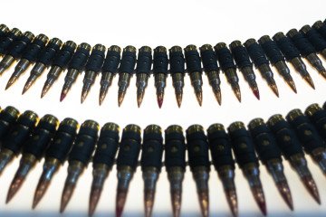 Illustrative image. The bullets displayed during the exhibition in Nonthaburi, Thailand, on November 13, 2025. (Source: Getty Images)
