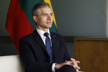 Lithuanian FM Says NATO Could “Level Russian Air Defense Bases” in Kaliningrad if Needed Lithuanian Foreign Minister Kestutis Budrys looks on during an interview with AFP in Vilnius, Lithuania on May 14, 2026. (Source: Getty Images)