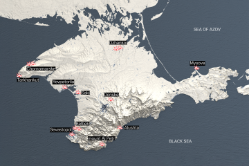 All the Locations in Occupied Crimea Where Ukraine Has Successfully Destroyed Russian Air Defense Systems All the Locations in Occupied Crimea Where Ukraine Has Successfully Destroyed Russian Air Defense Systems