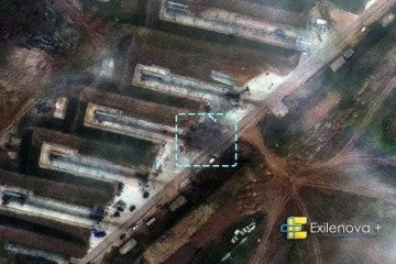 Satellite imagery showin damage at the Tsymbulova drone facility in Russia’s Oryol region following a Ukrainian strike. (Source: Exilenova+) Satellite imagery showin damage at the Tsymbulova drone facility in Russia’s Oryol region following a Ukrainian strike. (Source: Exilenova+)