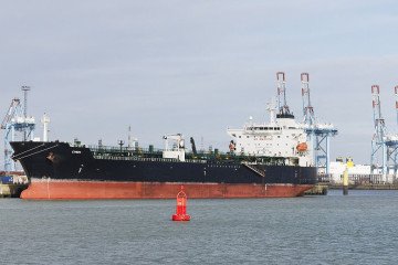 The Ethera oil tanker, which is on the European Union sanctions list and is suspected of being part of the Russian shadow fleet. (Source: Getty Images) The Ethera oil tanker, which is on the European Union sanctions list and is suspected of being part of the Russian shadow fleet. (Source: Getty Images)