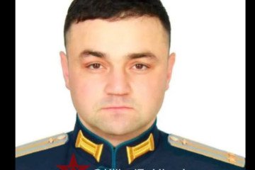 Lieutenant Colonel Khasan Tumgoyev, who served as a battalion commander of the Russian S-400 air defense system. (Source: KilledInUkraine/X)