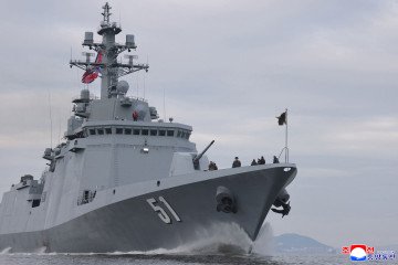 North Korean leader Kim Jong Un inspects the Choe Hyon destroyer in North Korea on March 3, 2026. (Source: Getty Images) North Korean leader Kim Jong Un inspects the Choe Hyon destroyer in North Korea on March 3, 2026. (Source: Getty Images)
