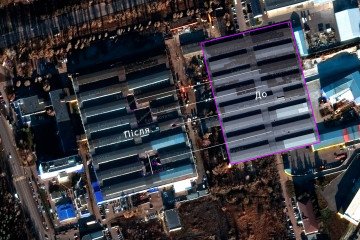 Skif-M plant after being hit by four Flamingo missiles. (Photo: Exilenova+)