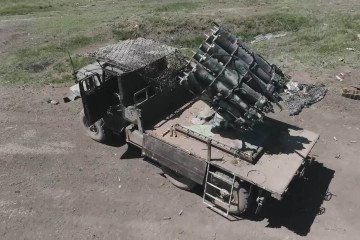 Ukrainian Forces Destroy Rare Russian Smerch-2 Naval Mortar Repurposed for Land Combat, Video Ukrainian Forces Destroy Rare Russian Smerch-2 Naval Mortar Repurposed for Land Combat, Video
