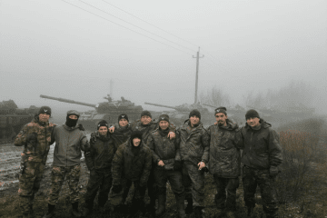 Illustrative image. A Russian tank battalion using T-62M main battle tanks, 2023.
