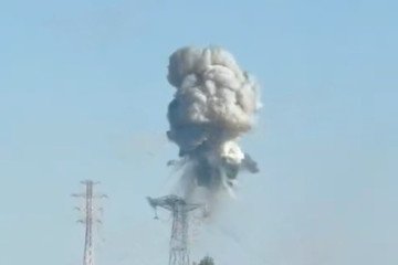 Smoke rises after an explosion near Kyiv on September 30, 2026. (Photo: Open source)
