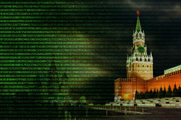 EU and UK Sanction 24 Individuals in First Joint Crackdown on Russian Cyber and Hybrid Operations Illustrative image of computer code on the background of the Kremlin. (Source: Getty Images)