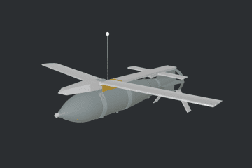 An interactive 3D model of Russia’s Universal Planning and Correction Module, used to convert unguided aerial bombs. (Photo: Main Directorate of Intelligence of the Ministry of Defense of Ukraine)