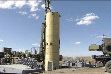 Russian hypersonic anti-ballistic missile and anti-satellite weapon system missile from A-235 PL-19 Nudol complex before test launch. (Source: Wikimedia)