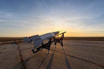 Ukrainian MICH 2000 drone at the starting position.