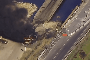 Ukraine Targets Russian “Land Corridor” to Occupied Crimea, Destroying Supply Trucks, Video Units of Ukraine’s military intelligence have destroyed Russian trucks that were moving cargo through the occupied part of the Zaporizhzhia region toward Crimea. (Source: HUR)