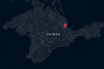 Illustrative map showing the approximate location of the railway bridge in temporarily occupied Crimea reportedly struck by Ukrainian forces. (Photo: Open source)