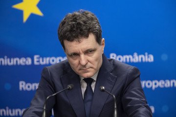 Romanian President Nicușor Dan speaks to the media following the European Council Summit in Brussels, Belgium, March 20, 2026. (Source: Getty Images) Romanian President Nicușor Dan speaks to the media following the European Council Summit in Brussels, Belgium, March 20, 2026. (Source: Getty Images)