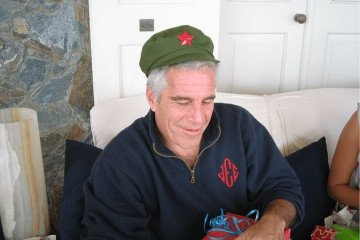 Jeffrey Epstein wearing a cap with a red Soviet star. (Photo: DOJ)