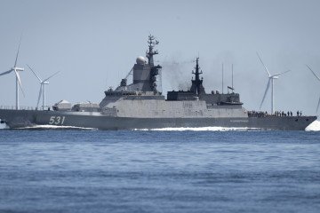 Ukraine Uncovers Russia’s Secret Fleet of Unmanned Sea Vessels The Russian corvette "Sobrasitelny," with the call sign 531, is sailing near the oil tanker "Kira K" in the Baltic Sea. (Source: Getty Images)