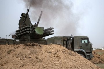 Illustrative image. Russian Pantsir-S1M air defense system during live-fire exercises. (Photo: open source)