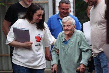 Under Fire and Against Odds, 98-Year-Old Lidia Stepanivna Finds Refuge and a New Home
