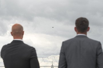 Ukrainian SkyFall Vampire heavy bomber drone flies over Berlin at the ILA Berlin Air Show 2026. (Source: SkyFall)