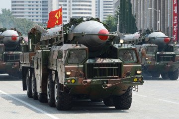 North Korea Is Supplying Russia With Upgraded Ballistic Missiles for Strikes on Ukraine Rodong medium-range ballistic missiles. (Source: Getty Images)